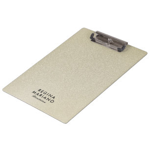 Beautiful Champagne Glittery Background Clipboard
