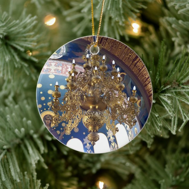 Beautiful Chandelier in the Cathedral Ceramic Tree Decoration (Tree)