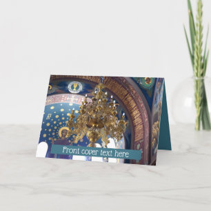 Beautiful Chandelier in the Cathedral Holiday Card