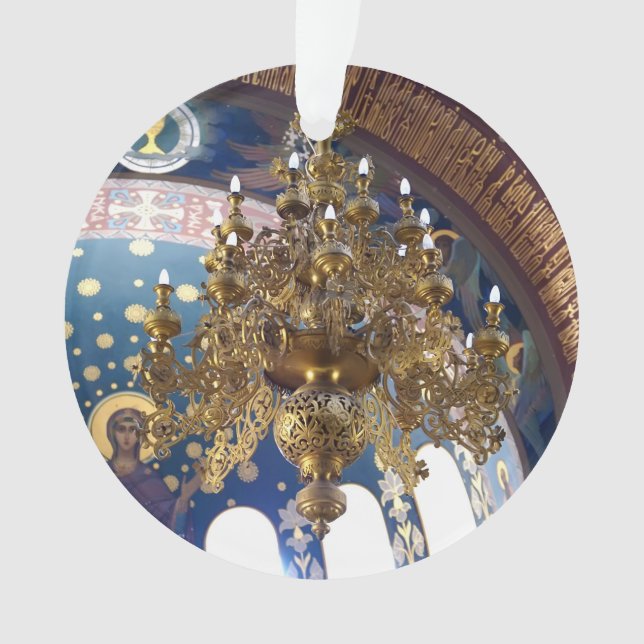 Beautiful Chandelier in the Cathedral Ornament (Front)