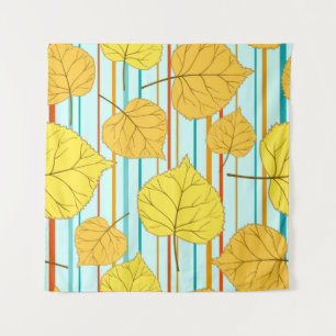 Beautiful cheerful autumn seamless pattern with co tapestry