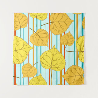 Beautiful cheerful autumn seamless pattern with co tapestry