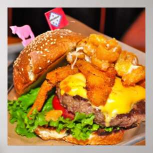 Beautiful Cheeseburger Poster