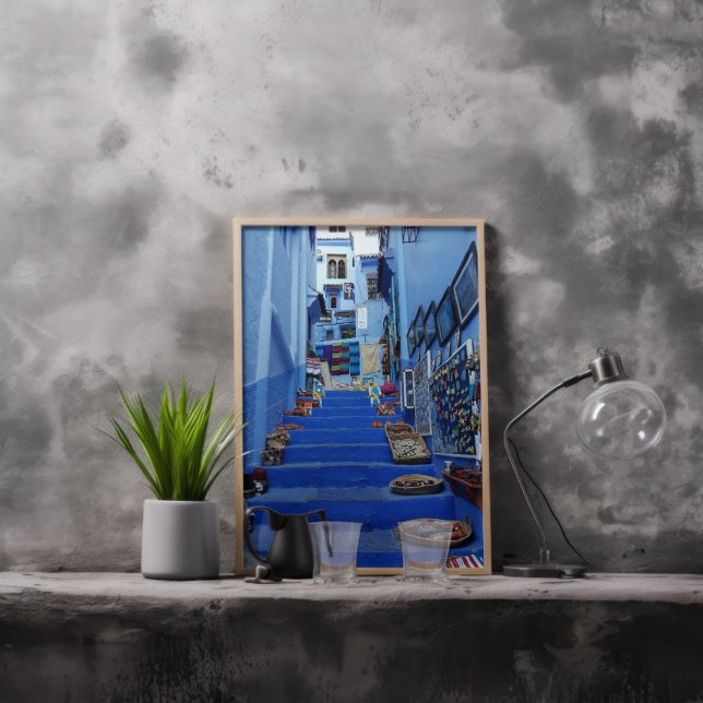 Beautiful Chefchaouen The Blue Moroccan City Poster (Creator Uploaded)