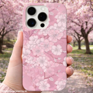 Beautiful Cherry Blossom Design - Pink Floral iPhone 16 Pro Case