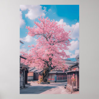 Beautiful Cherry Blossom Tree Poster