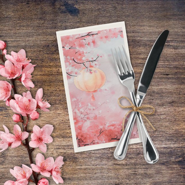 Beautiful Cherry Blossom Watercolor  Napkin (Creator Uploaded)