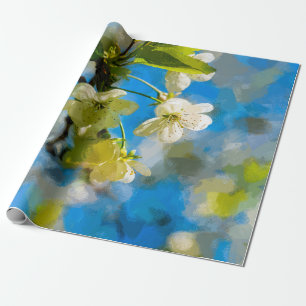 Beautiful Cherry Blossoms Wrapping Paper