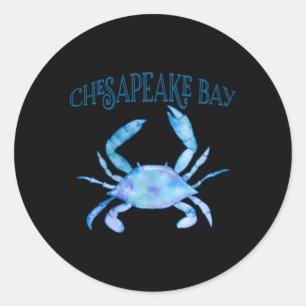 Beautiful Chesapeake Bay Blue Crab Chesapeake Bay Classic Round Sticker