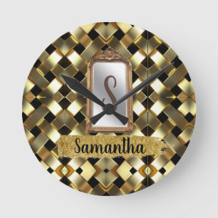 Beautiful Chic Girly Mirror Elegant Bday Gift Round Clock