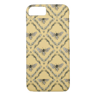 Beautiful Chic Hand-Drawn Bee Pattern iPhone 8/7 Case