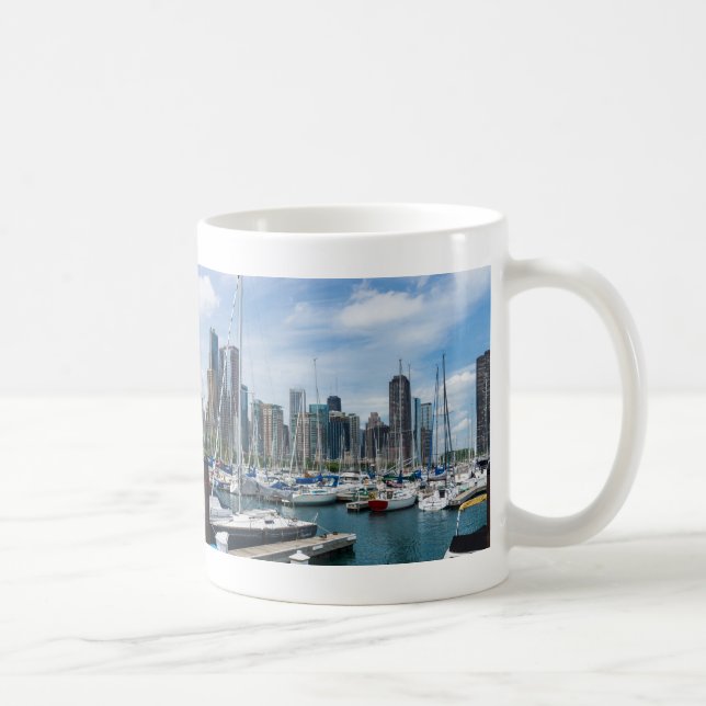 Beautiful Chicago Harbour Coffee Mug (Right)