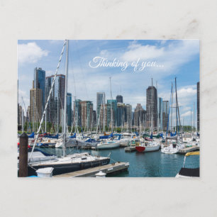 Beautiful Chicago Harbour Thinking Of You Postcard