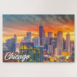 Beautiful Chicago, Illinois, United States Jigsaw Puzzle