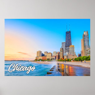 Beautiful Chicago, Illinois, United States Poster