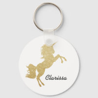 Beautiful chick girly gold glitter unicorn