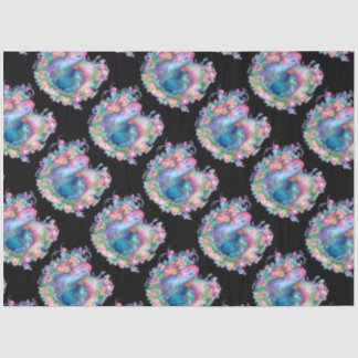 Beautiful Chicken and Flowers Tissue Paper