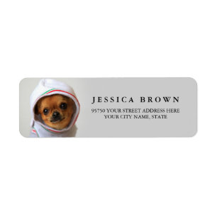 Beautiful Chihuahua custom return address label