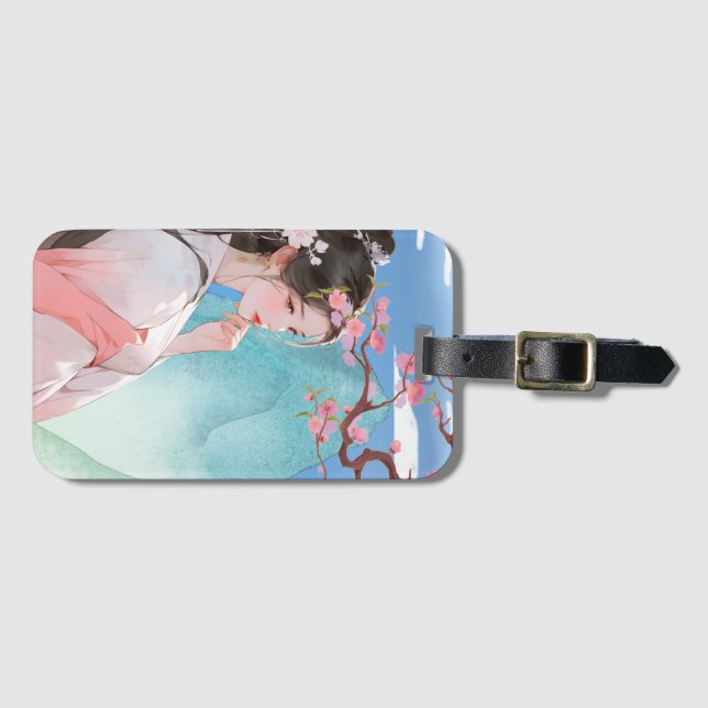 Beautiful Chinese Woman  Luggage Tag (Front Horizontal)