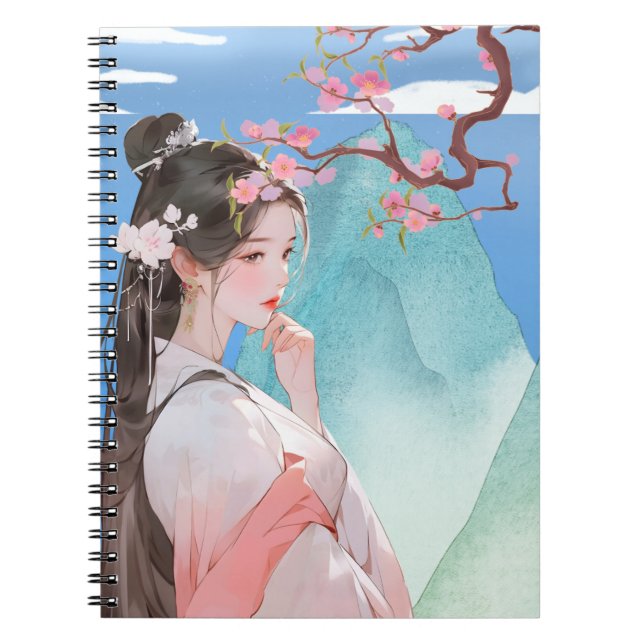 Beautiful Chinese Woman  Notebook (Front)