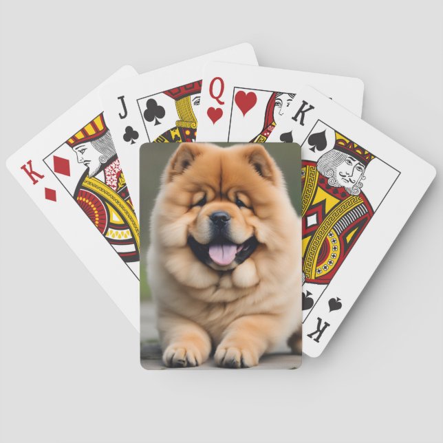 Beautiful Chow Chow Playing Cards (Back)