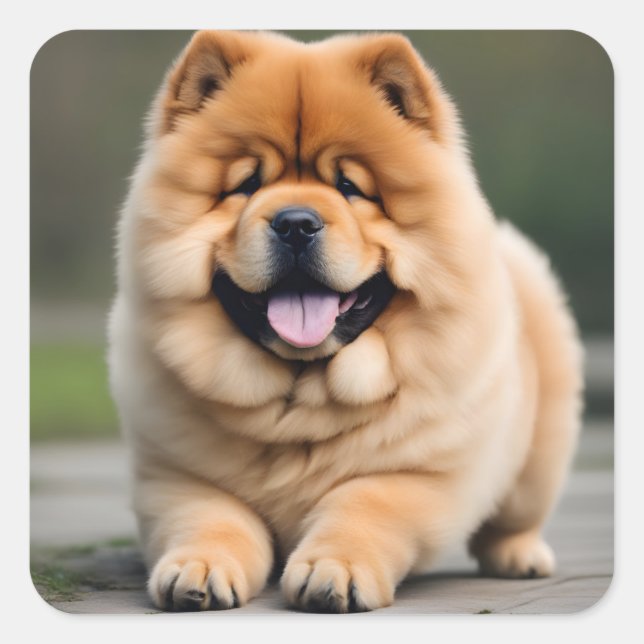 Beautiful Chow Chow Square Sticker (Front)