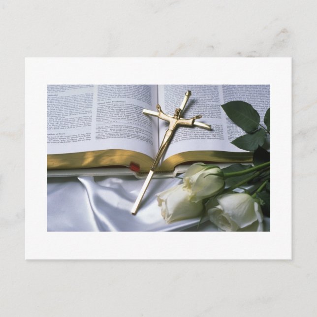 Beautiful Christian Bible Post Card (Front)