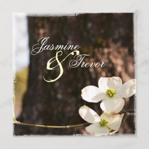 Beautiful Christian Dogwood Wedding Invitation