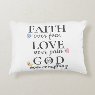 Beautiful Christian Inspirational quote Decorative Cushion