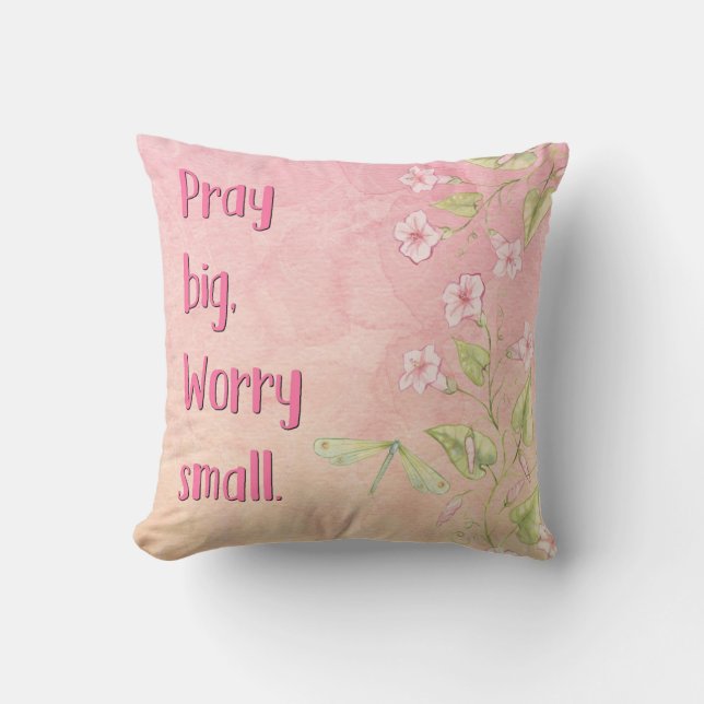 Beautiful Christian Message throw pillow (Front)