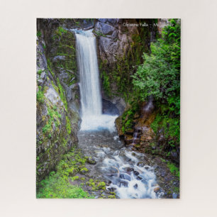 Beautiful Christine Falls, Mt. Rainier National Pk Jigsaw Puzzle