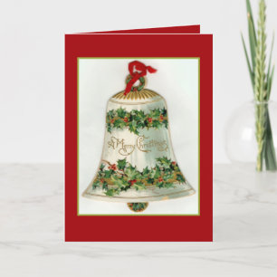 Beautiful Christmas bell Holiday Card