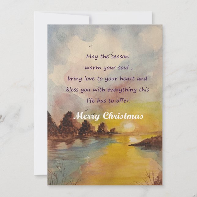 Beautiful christmas card filled with joy happiness (Front)
