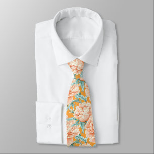 Beautiful Christmas Gift For Husband Peonies Flora Tie