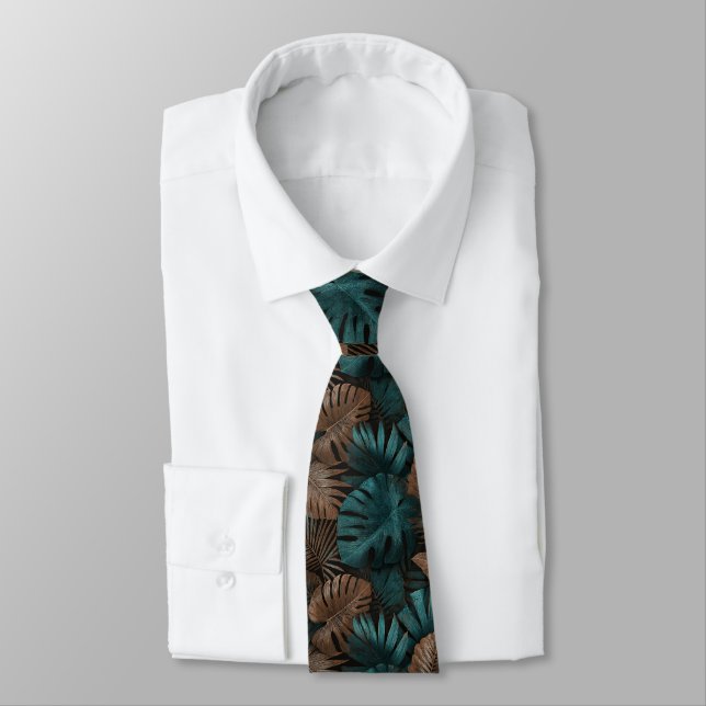 Beautiful Christmas Gift For Husband Tropical Flow Tie (Tied)