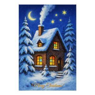 Beautiful Christmas Greeting Poster