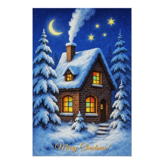 Beautiful Christmas Greeting Poster (Front)
