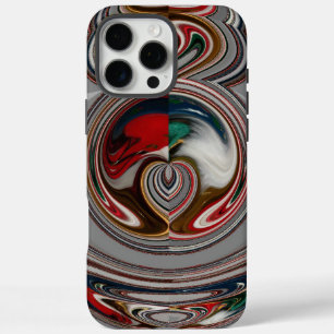Beautiful Christmas Hearts Holiday Season Colours  iPhone 16 Pro Max Case