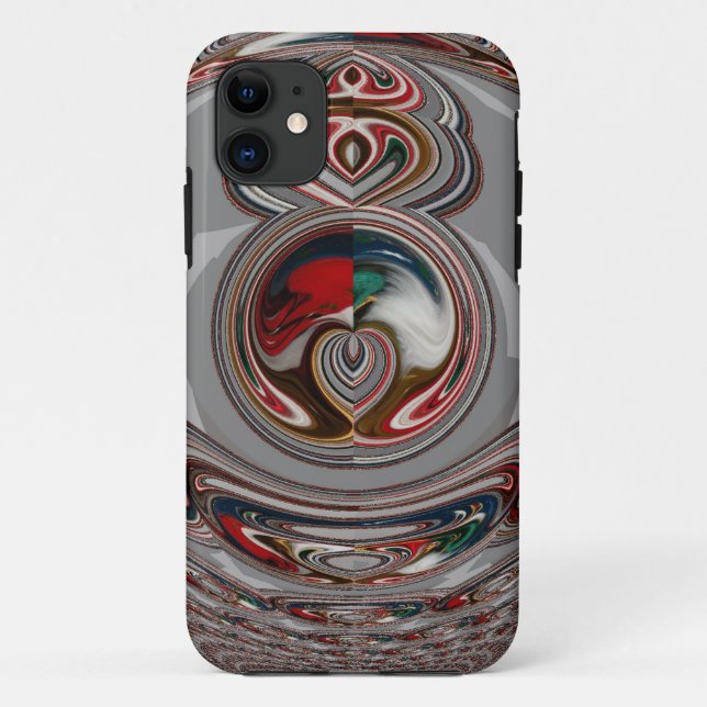 Beautiful Christmas Hearts Holiday Season Colours  Case-Mate iPhone Case (Back)