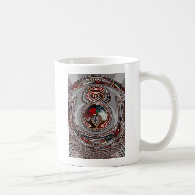Beautiful Christmas Hearts Holiday Season Colours  Coffee Mug (Right)