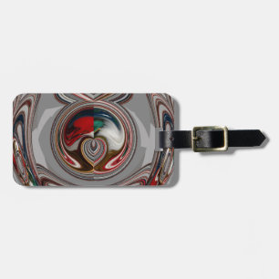 Beautiful Christmas Hearts Holiday Season Colours  Luggage Tag