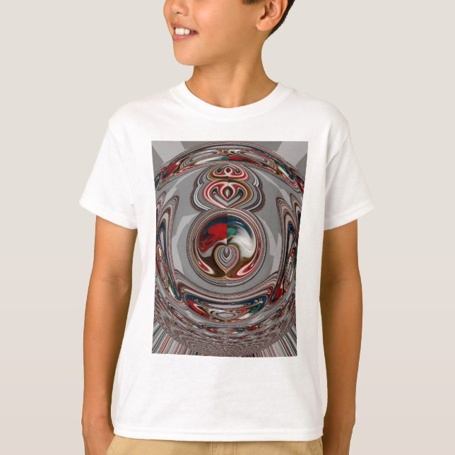 Beautiful Christmas Hearts Holiday Season Colours  T-Shirt (Front)