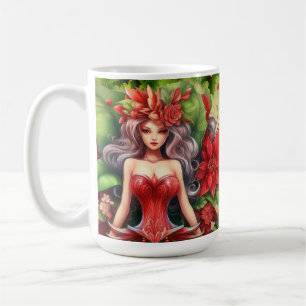 Beautiful Christmas Lady Mug