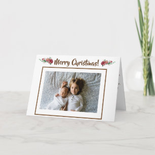 Beautiful Christmas Personalised Photo Postcard