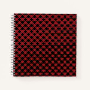 Beautiful Christmas Red Buffalo Plaid Notebook