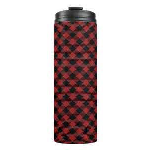 Beautiful Christmas Red Buffalo Plaid Thermal Tumbler