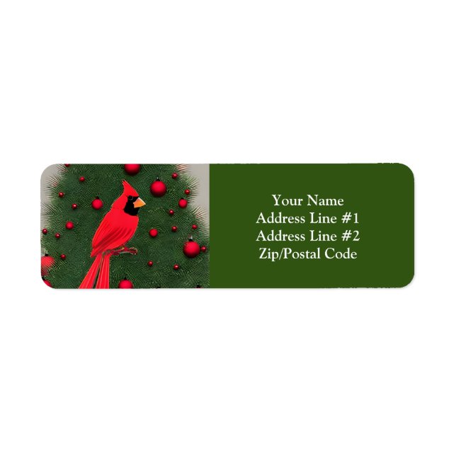 Beautiful Christmas Red Cardinal (Front)