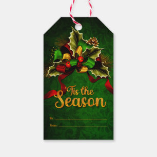 Beautiful Christmas Ribbons 'Tis the Season Gift Tags
