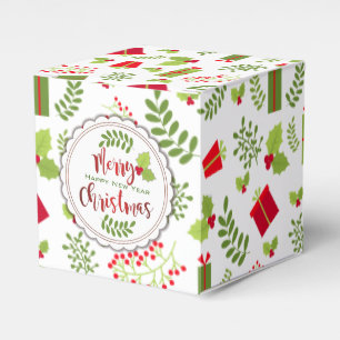 Beautiful Christmas Script Gifts Favour Box