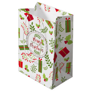 Beautiful Christmas Script Gifts Medium Gift Bag